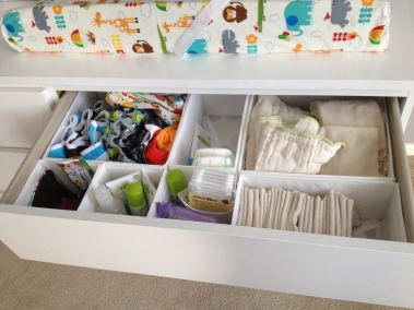 changing table-diapers and accessories
